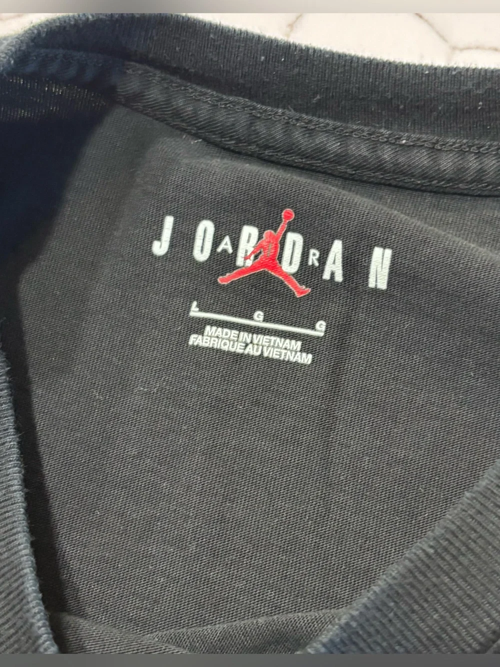 Jordan Soft Black Cotton Basketball Jumpman Graphic Tee T shirt Men’s Large